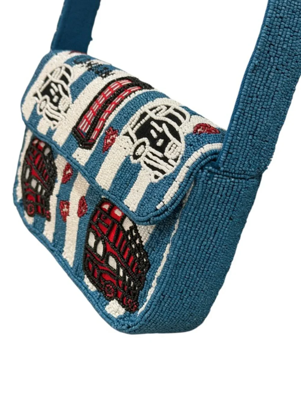 Viral Tik Tok London Taxi Bus Phone Booth Beaded Bag America & Beyond NWT